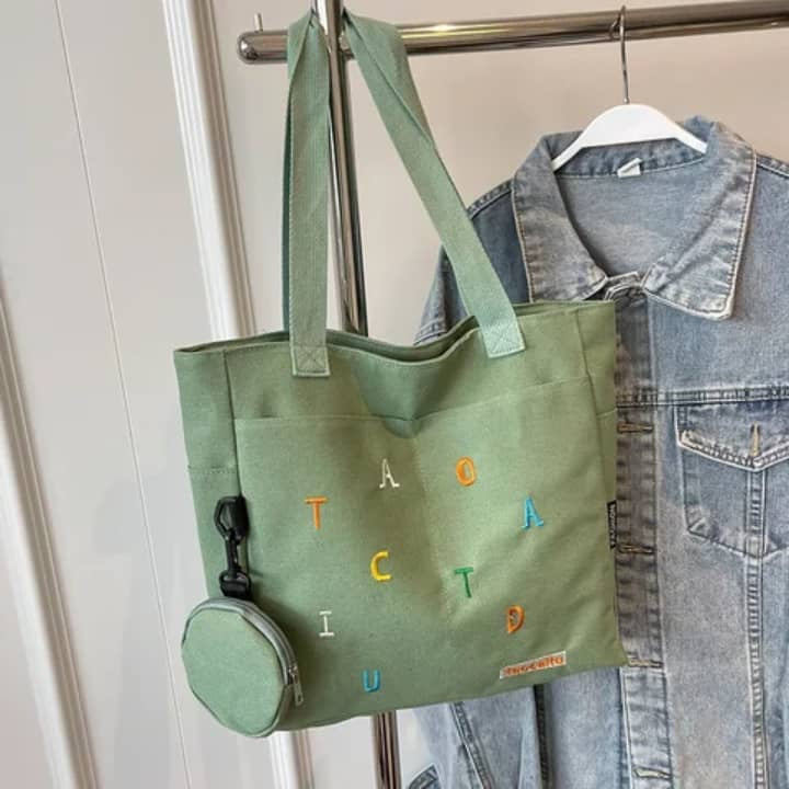 Tote Bag Écru – Alphabet Coloré