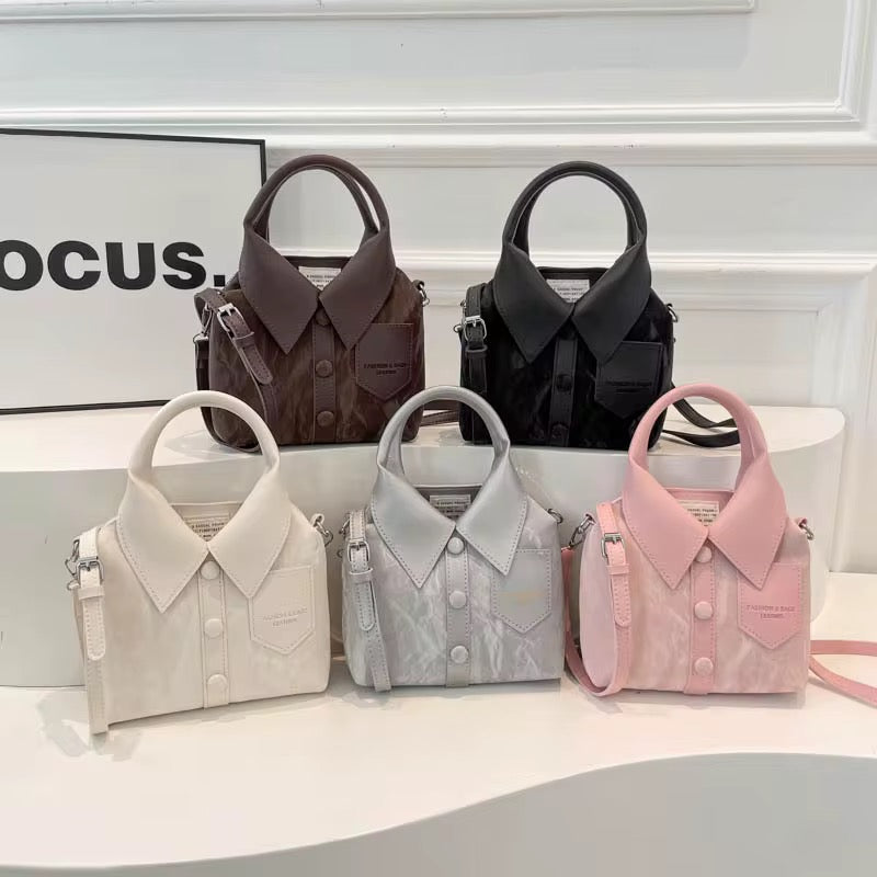 Mini Sac à Main Femme – Col Chemise